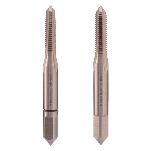 Метчик М 4,0х0,7 (Комплект 2шт) DIN352 HSS-G 6h 45мм a=3,4 H-Tools 230040TXHT-2
