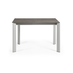 Стол Atta 120 (180) x80 серый керамика Vulcano Ash