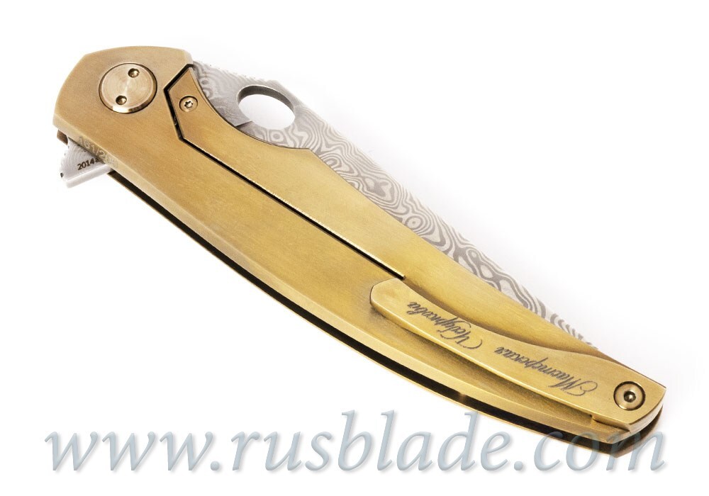 Cheburkov Golden Raven # 161 Damascus Gold Plated - фотография 