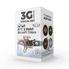Набор красок AK interactive WWI RFC & RNAS British Aircraft Colors, 4 краски