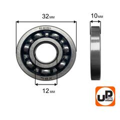 Подшипник шариковый UNITED PARTS 6201 (90-0805)