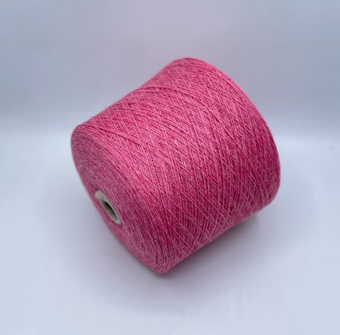 Filcom (пр.Италия), art-Talamone 2/15 750м/100гр.  50%Меринос,10%Шелк, 40% Кашемир цвет-Ярко-розовый меланж, арт.36239