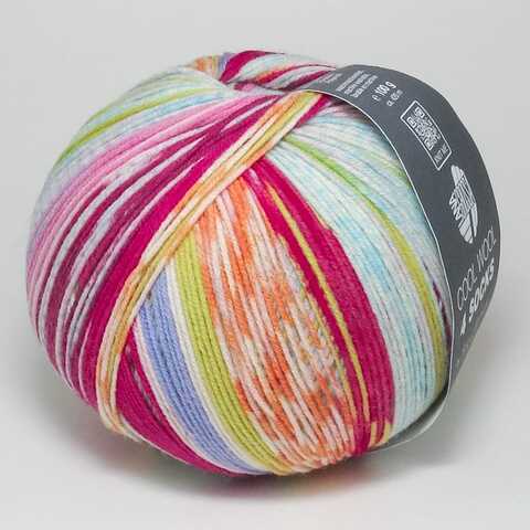 Пряжа COOL WOOL 4 SOCKS print Lana Grossa