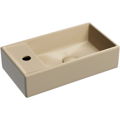 Ceramica Nova Element CN6051RMC Умывальник подвесной прямоугольный (чаша справа, отверстие под смеситель слева), 41.7x21.7, цвет: бежевый фото