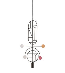 Подвесной светильник NOMON HOME WOODEN DOTS, CONF. 8, GRAPHITE/COLOR