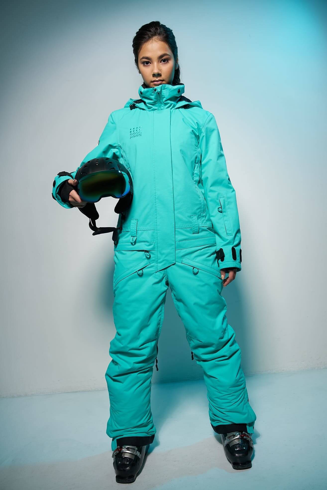COOL ZONE Twin one Colour сноубордический комбинезон женский мятный - 8