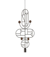 Подвесной светильник NOMON HOME WOODEN DOTS, CONF. 15, GRAPHITE/WALNUT