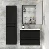 Art&Max AM-TEC-600-800-1D-DS-F-NERO Зеркало-шкаф с подсветкой