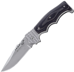 Фото Полуавтоматический складной нож Natural 2, CRKT 7080M, сталь 8Cr13MOV, рукоять сталь/микарта