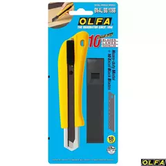 OLFA 18 мм, с авто фиксатором, нож с выдвижным лезвием (OL-BN-AL/BB/10BB)