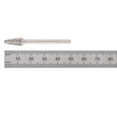 Бор-фреза твердосплавная L(KEL) 6,0x12x38x3мм HM H-Tools 116259HT