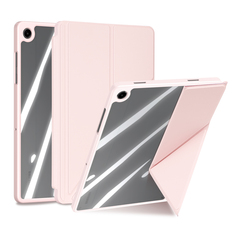 Чехол книжка розового цвета для планшета Samsung Galaxy Tab A9 Plus и Tab 11 Plus, серия Magi Series от Dux Ducis