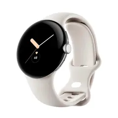Умные часы Google Pixel Watch Wi-Fi + LTE 41mm, Silver/Chalk (Полированный серебристый корпус, ремешок цвета мел)
