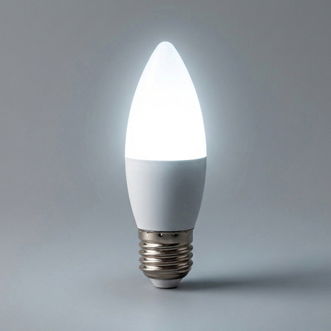 Лампа светодиодная LED 7вт E27 дневной матовая свеча LB-97 25883 FERON
