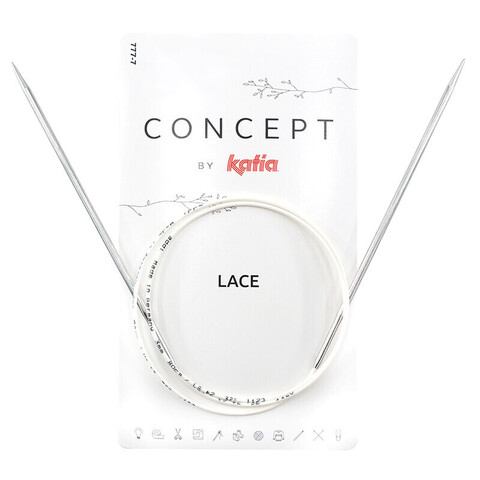 Спицы круговые супергладкие CONCEPT BY KATIA Lace №4, 50 см