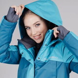 Удлиненный прогулочный зимний костюм Парка Nordski Atlantic + Брюки Premium Black женский с лямками