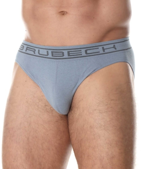 Мужские трусы слипы Brubeck Comfort Cotton стальные
