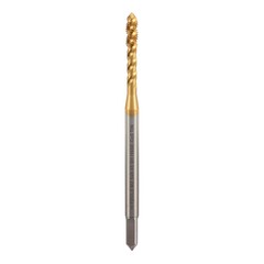 Метчик М 2,5х0,45 (Машинный, винт.) DIN371 HSSE-TiN 6h C/2-3P R45 50мм a=2,1 H-Tools 513X01-C4-0025