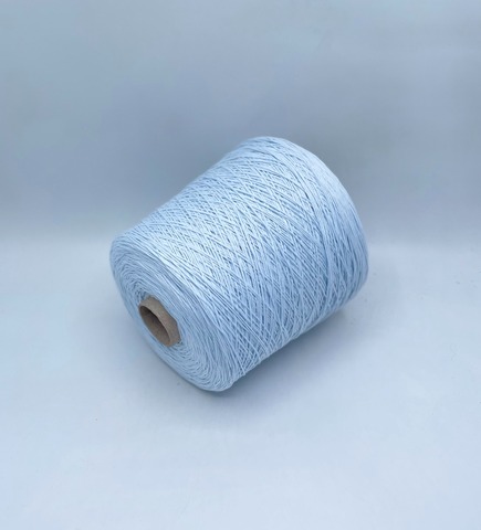 Бобинная пряжа (пр.Италия), art.Cotone, 350м/100 гр. 100%Хлопок, цвет-Небесно-голубой , арт.34794