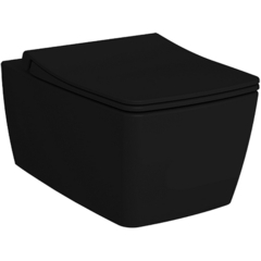VitrA Metropole 7672B083-0101 Унитаз подвесной безободковый, цвет: матовый черный фото