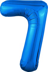 Шар Аг 40''/102 см, Цифра Slim Синий 