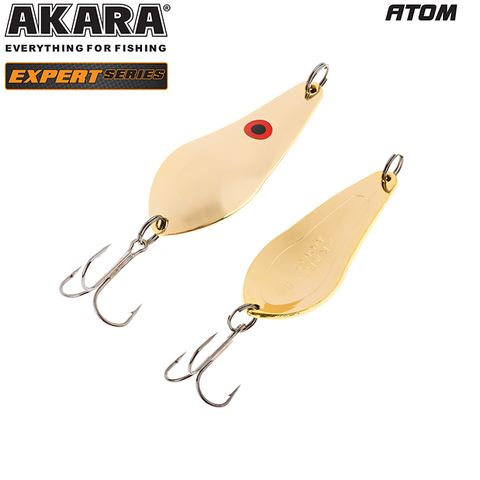 Блесна колеб. Akara Expert Атом 65 мм 14 гр. GO с глазом