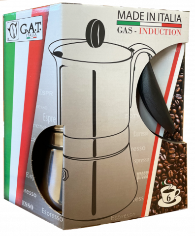 Кофеварка гейзерная G.A.T. LADY INDUCTION 113206 300ml, нерж. сталь