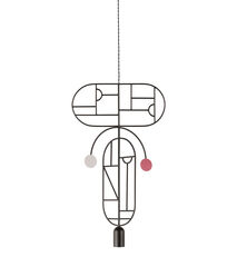 Подвесной светильник NOMON HOME WOODEN DOTS, CONF. 9, GRAPHITE/COLOR