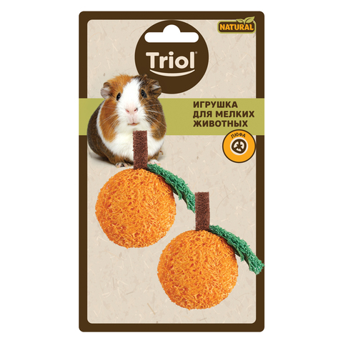 Triol набор игрушек для мелких животных из люфы 