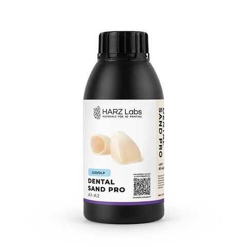 Фотополимерная смола HARZ Labs Dental Sand PRO, цвет A1-A2 (0,5 кг)
