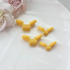 Пружина-стоппер 22 мм (Bead Stopper), цвет жёлтый, 2 штуки, И016