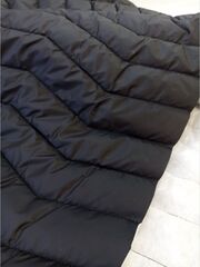 Стежка курточная (нитка), цвет- Черная, зигзаг 10 см, 2,85м