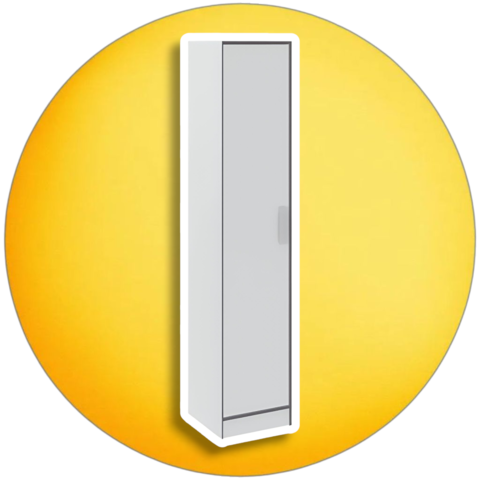 пенал ТЭББИ (белый/графит) 0,45 м