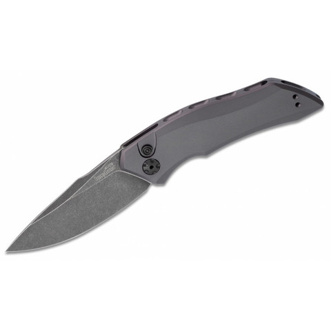 Нож автоматический Kershaw K7100GRYBW, серая рукоять, клинок CMP154CM