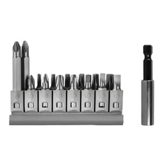 Набор бит ПРАКТИКА Мастер 16 шт 25 и 50 мм  PH, PZ, HEX SL, TORX держатель 60 (908-221)