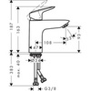 Hansgrohe Logis 71101000 Смеситель для раковины однорычажный