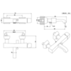 Gessi Mimi 31113#080 Смеситель для ванны однорычажный с автоматическим переключателем ванна/душ, цвет: золото