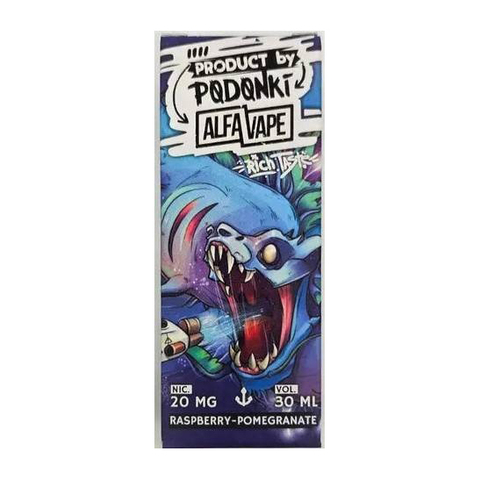 Жидкость PODONKI ALFA VAPE Salt 2% 30 ml Малина Гранат
