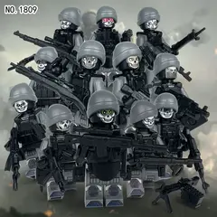 Минифигурки Военных Спецотряд Призраки набор 12 шт серия 160