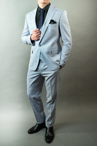 Костюм мужской - тройка Slim Fit SLAVASIO 02/225