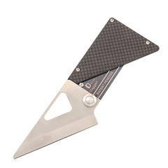 Фото Складной нож Daggerr Cardknife Blue, сталь 8cr13mov, рукоять титан/карбон
