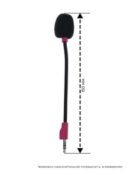 Микрофон для наушников Logitech G PRO X2 (Черно-Розовый)