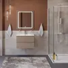 BelBagno KRAFT 39-700/390-2C-SO-СO База под раковину подвесная с фрезерованными ручками по всей длине фасада с 2 выкатн. ящ.,Бежевый Мат.,700x395x500