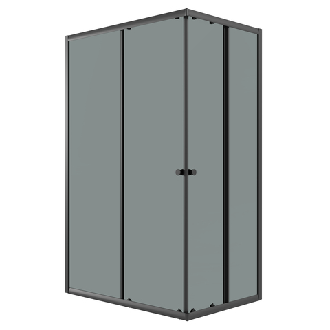 Душевое ограждение Niagara Eco NG-1129-14QT (120х90х190) прямоугольник,раздвижное,черный,стекло тонированное,1 место