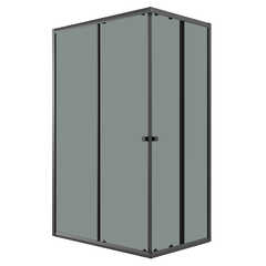 Душевое ограждение Niagara Eco NG-1129-14QT (120х90х190) прямоугольник,раздвижное,черный,стекло тонированное,1 место
