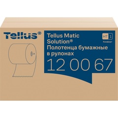 Полотенца бумажные рулонные Tellus Комфорт H1 2-слойные белые 6 рулонов по 150 метров (120067)