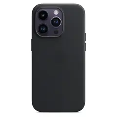 Кожаный чехол с поддержкой MagSafe Apple Leather Case для iPhone 14 Pro, Midnight (Темная ночь)
