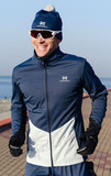 Элитный утеплённый лыжный костюм Nordski Pro Blue/Pearl Blue мужской