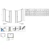 Radaway 10038130-54-01L Nes Black DWJS 130 Left черный