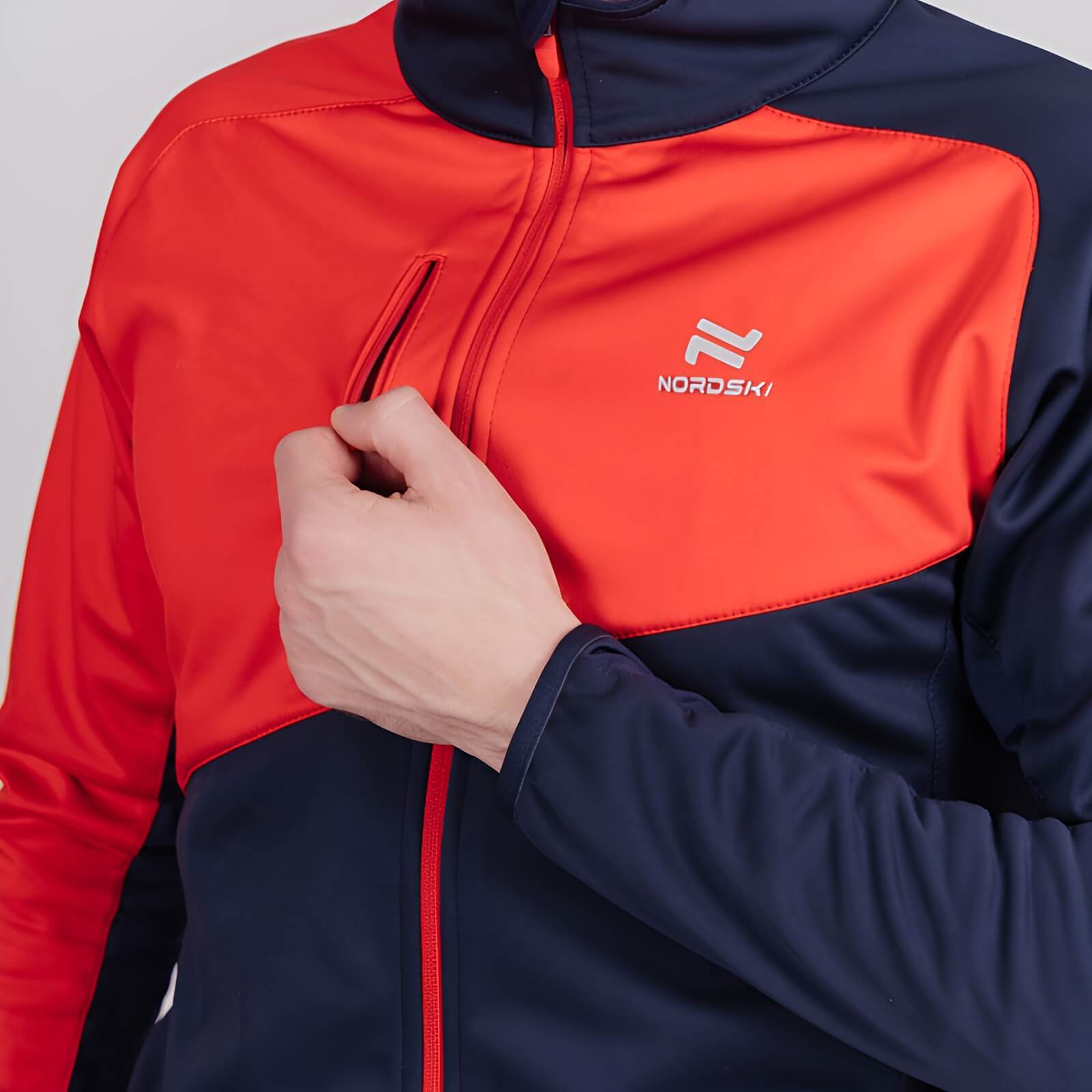 Мужская лыжная куртка Nordski Premium blueberry-red - 6